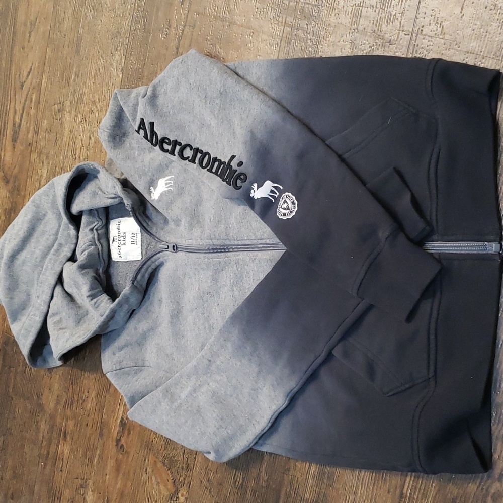 Abercrombie kids zip hoodie sz 11/12